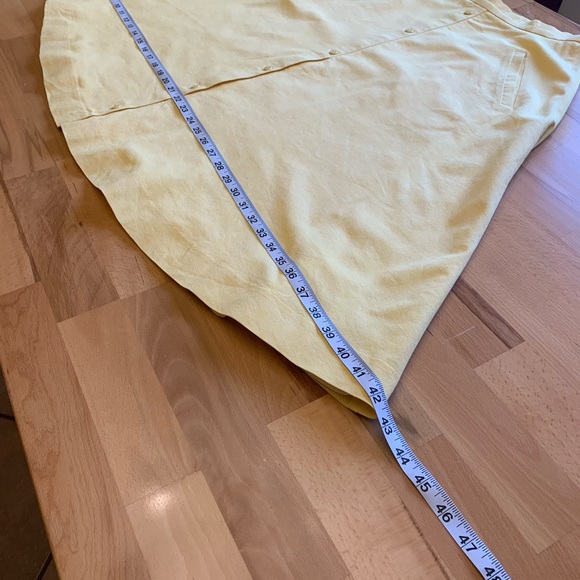 Vivian Chan yellow A-line cotton skirt size M - Picture 11 of 12